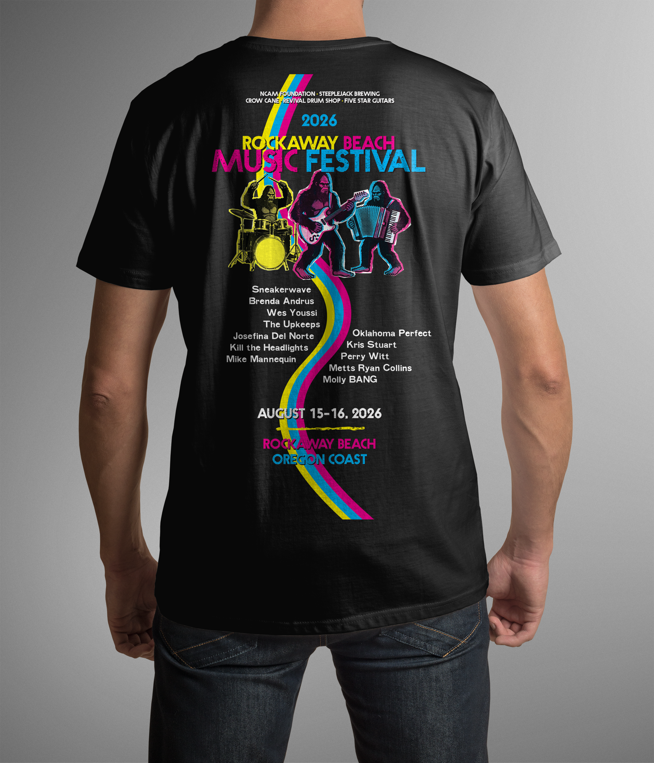 RBMF 2026 festival T-shirt back